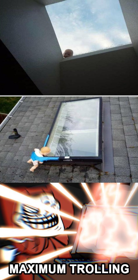 Trollface - La mejor manera de aprovechar un ventana en el techo de tu casa