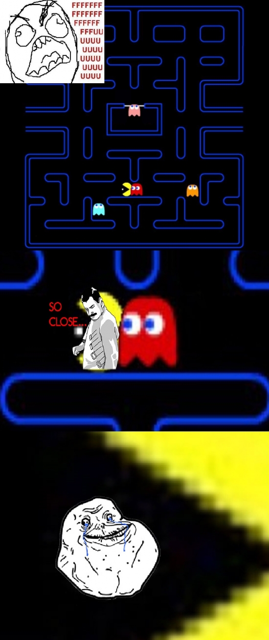 Forever_alone - Hay veces que Pac-man resulta frustrante