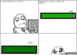 Enlace a La falsa ilusión del 100% en las descargas