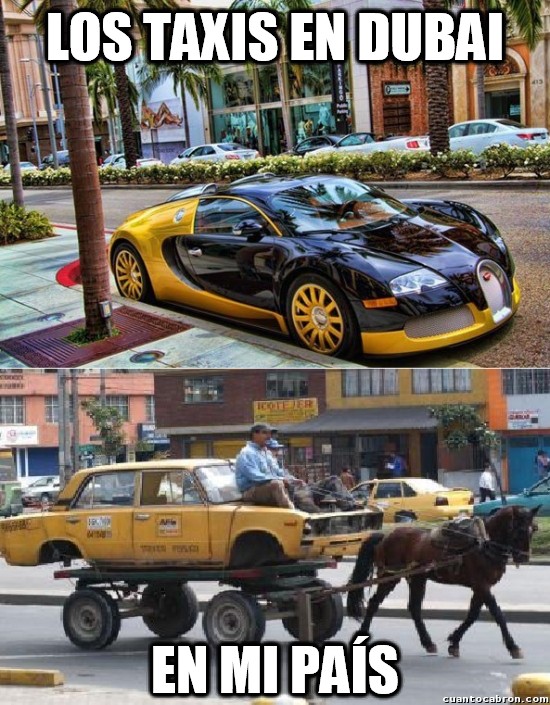 carros ultimo modelo,en mi país,las comparaciones son odiosas,taxi,taxis,taxis de Dubai