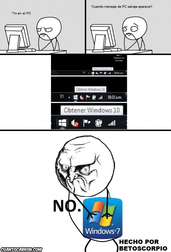 No - ¡Me quedo con Windows 7!