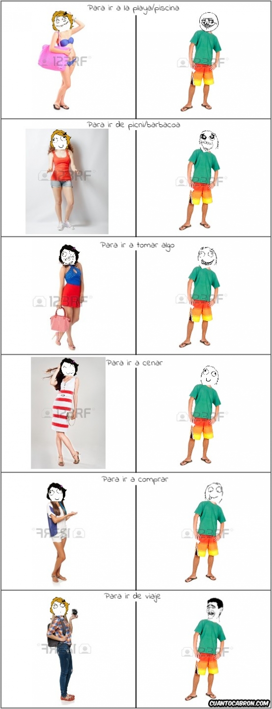 Yao - Diferencias entre el vestuario que usan ellas y el que usan ellos en verano
