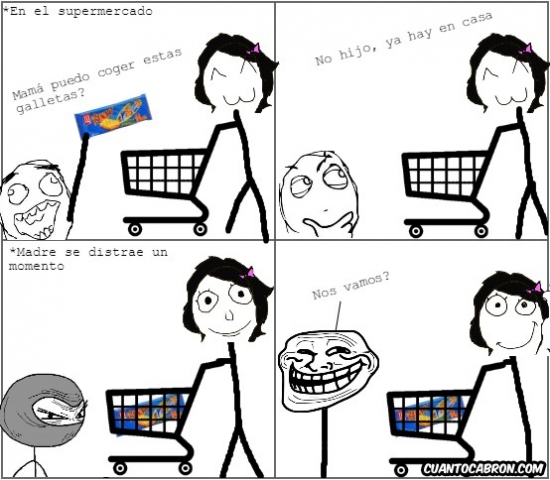 madre,ninja,supermercado,troll
