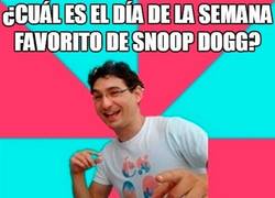 Enlace a Snoop Dog siente preferencia por cierto día de la semana