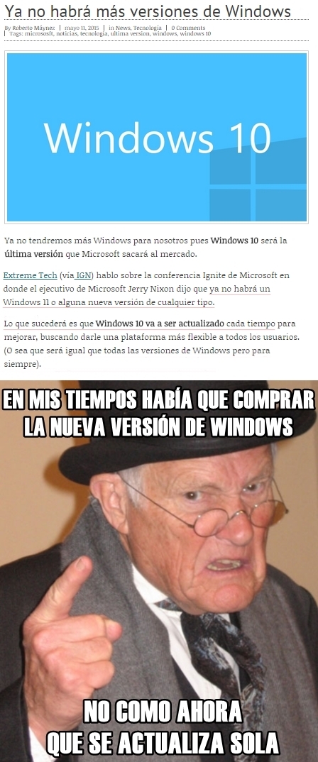En_mis_tiempos - Y hasta aquí las nuevas versiones de Windows