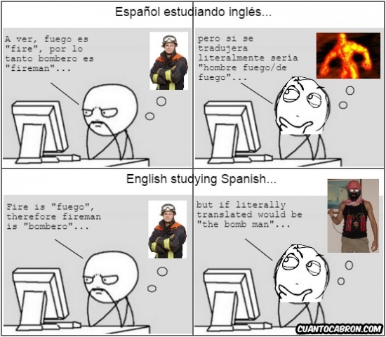 Computer_guy - Cuando traduces literalmente una palabra en inglés o en español