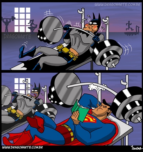 Batman,Ejercicio,Superman
