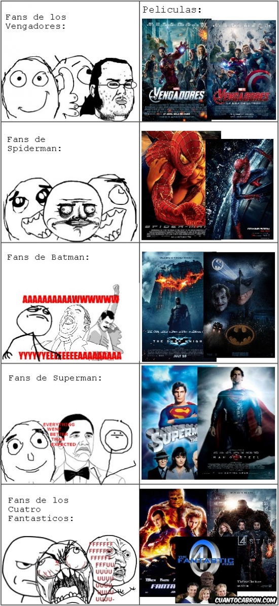 batman,cine,f4,pelis,rage guy,spiderman,superheroes
