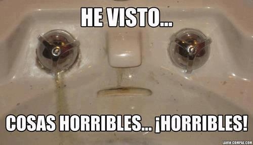Meme_otros - El lavabo que vio el horror