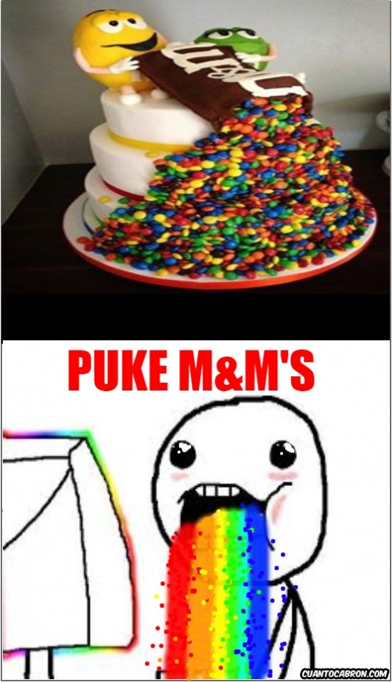 m&m's,pastel,puke m&m's,puke rainbows