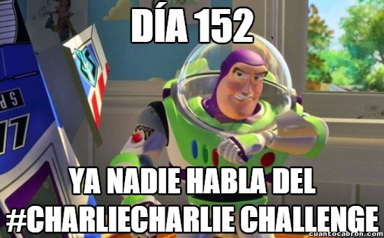 #Charliecharlie challenge,Buzz Lightyear,dia 152,hablar