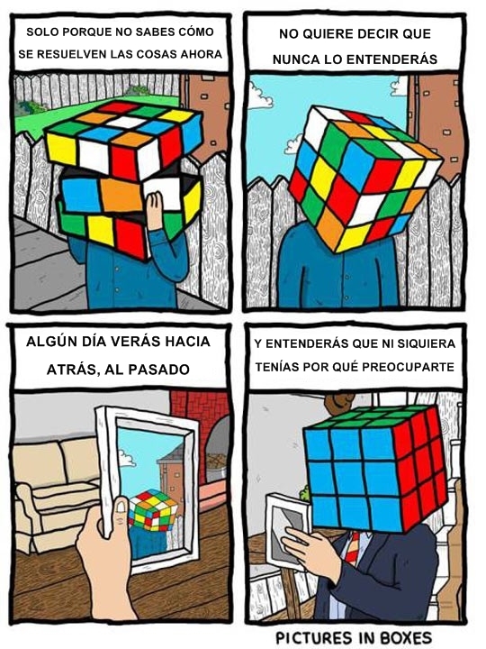 ayuda,Cubo de Rubik,preocupación,problemas,razón,reflexión,solución,tiempo,todo en su sitio