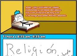 Enlace a La desgracia de un estudiante al ponerse malo