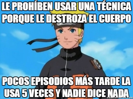 Meme_otros - ¿Te cuento por dónde se pasa las prohibiciones el amigo Naruto?