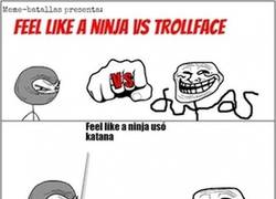Enlace a Feel like a ninja vs. Trollface, ¿quién ganará?