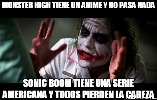 anime,Joker,Monster high,Sonic,Sonic Boom