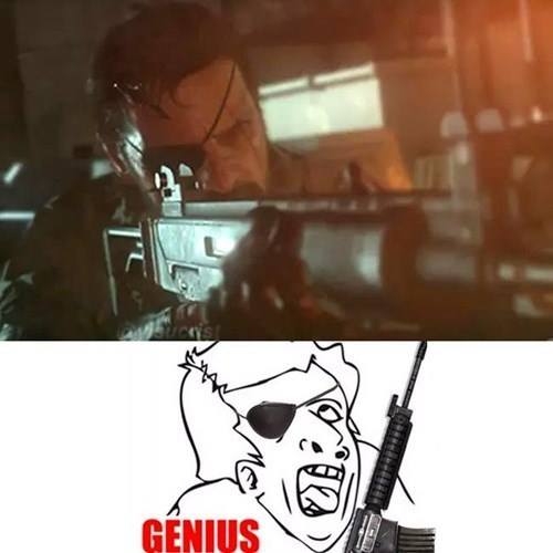 Apuntar,Big Boss,Genius,Metal Gear Solid