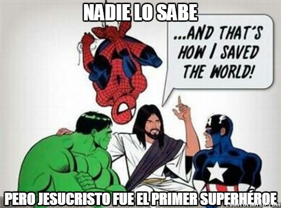 Capitán América,Hulk,Jesucristo,Jesus,Spider-Man