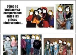 Enlace a Diferencias entre las adolescentes de antes y las de ahora en la forma de vestirse y comportarse...