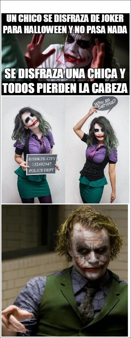 chica,cosplay,Halloween,joker,perder la cabeza