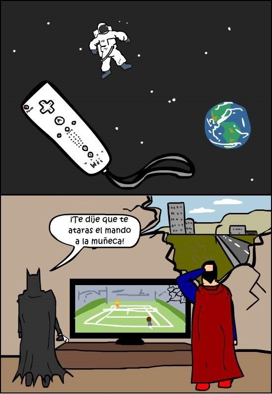 Otros - Superman jugando a la Wii