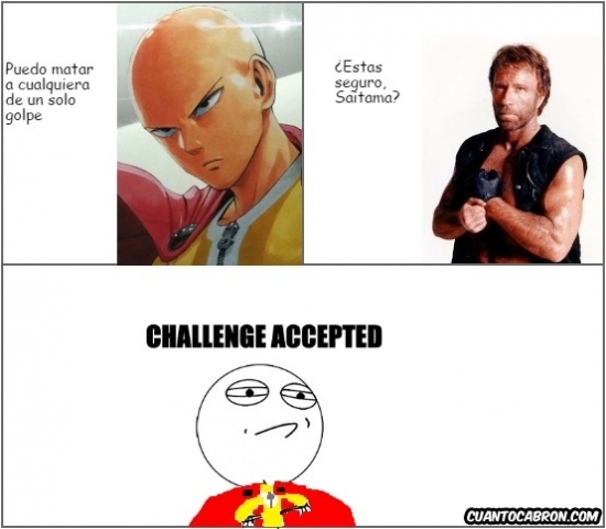 Challenge_accepted - Saitama puede acabar con cualquiera, un momento, ¿con cualquiera?