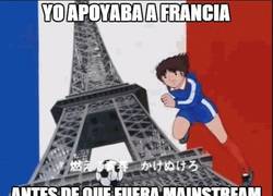 Enlace a Oliver y Benji fueron los primeros en apoyar a Francia