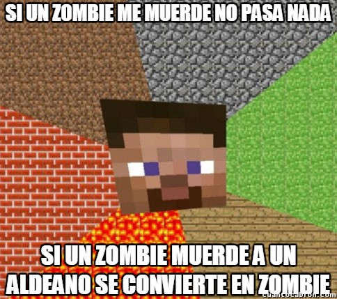 Minecraft - Steve no solo es fuerte, ¡también es inmune al virus zombie!