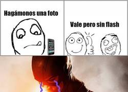 Enlace a Flash en las fotos molesta