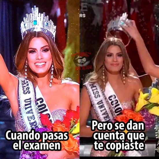 Colombia,Copiar,Corona,Examen,Miss Universo