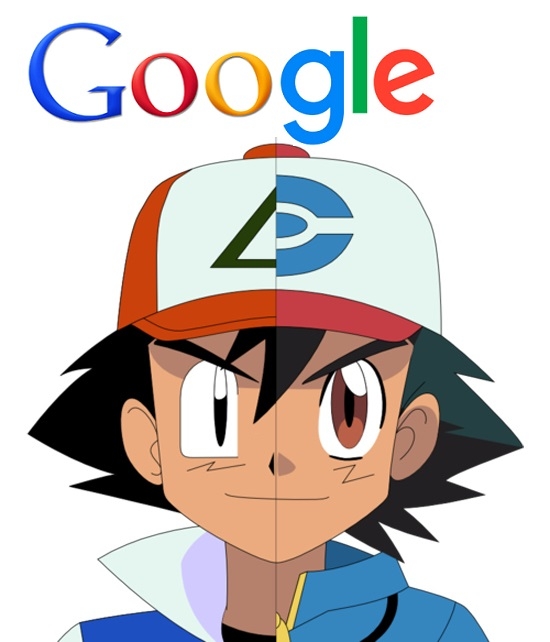 ash,el combo es curioso,google,ketchum,logo,pokemon
