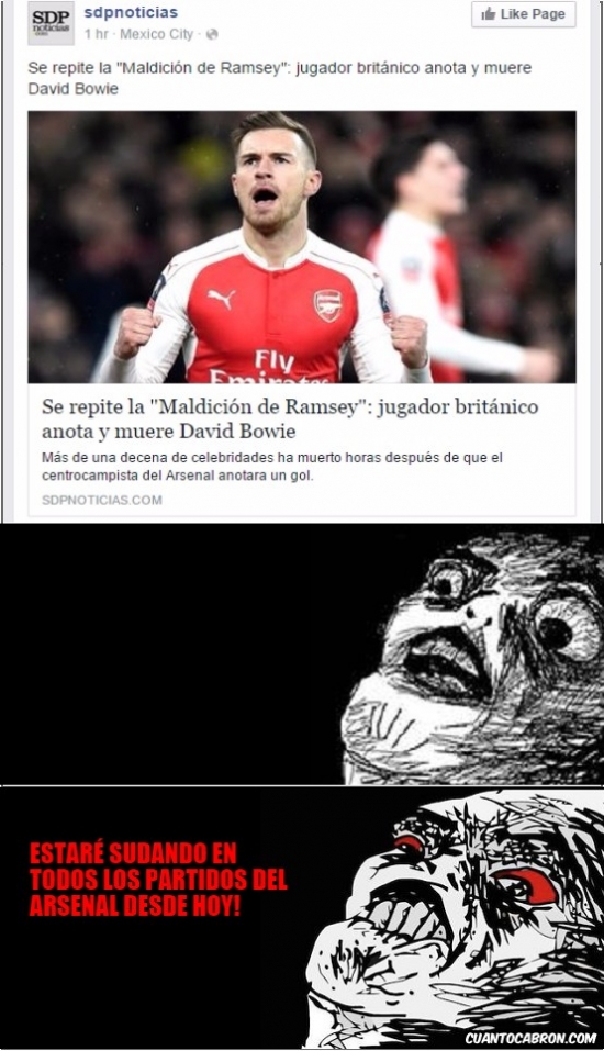 Inglip - Ramsey, jugador del Arsenal, y la maldición que le acompaña cada vez que marca un gol
