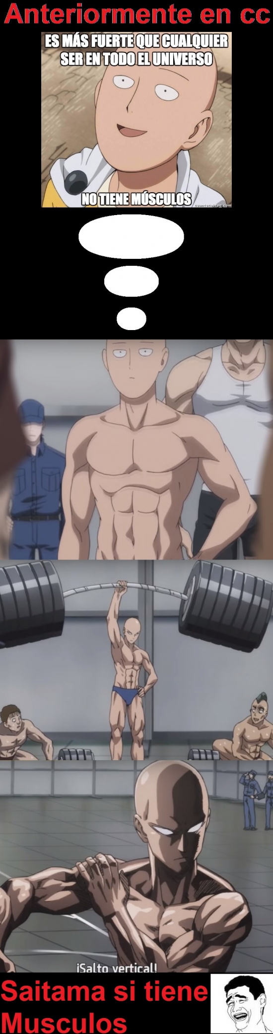 Meme_otros - ¡Saitama sí tiene músculos!