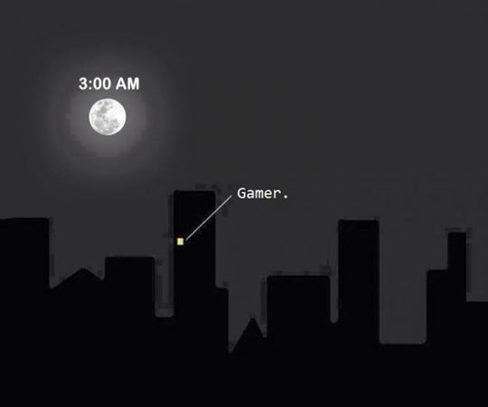 gamer,identificar,luz,madrugada,no dormir,ventana