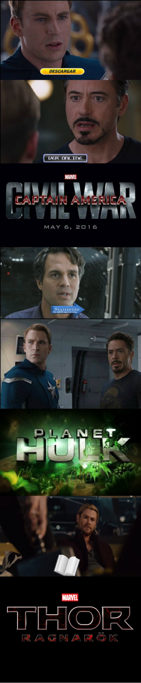 Civil War,Hulk,Ironman,planet hulk,Racknarok,thor
