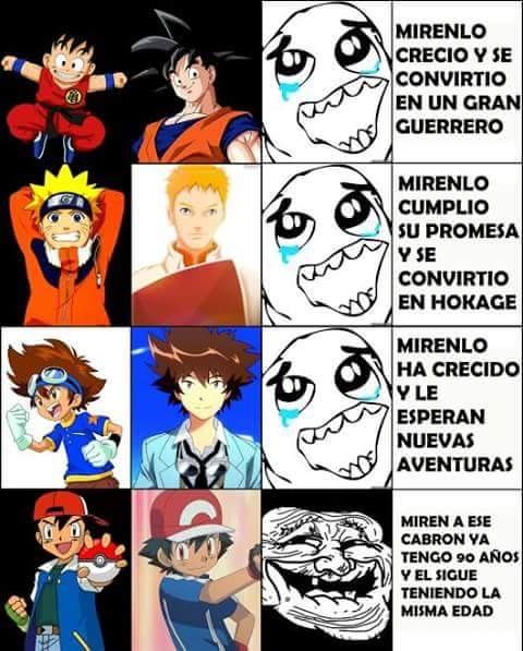 Digimon,Dragon Ball Z,Naruto,Pokemon