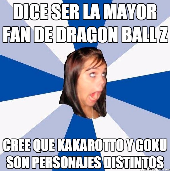 amiga molesta de facebook,anime,dragon ball z,goku,kakarotto