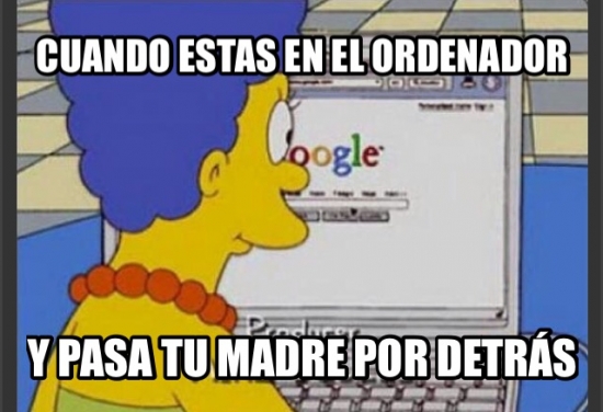 búsqueda,explorador,google,Marge Simpson,ordenador
