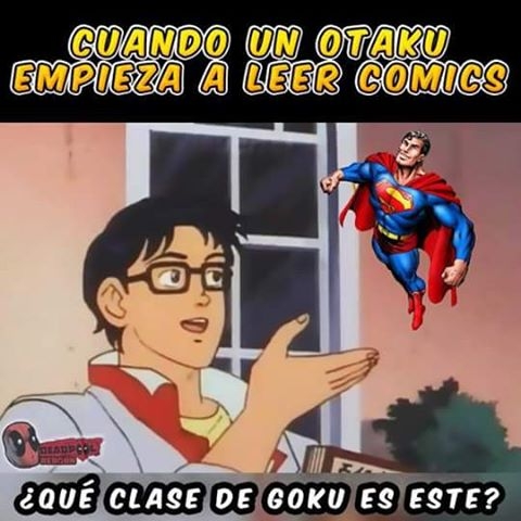 comics,goku,otaku,superman