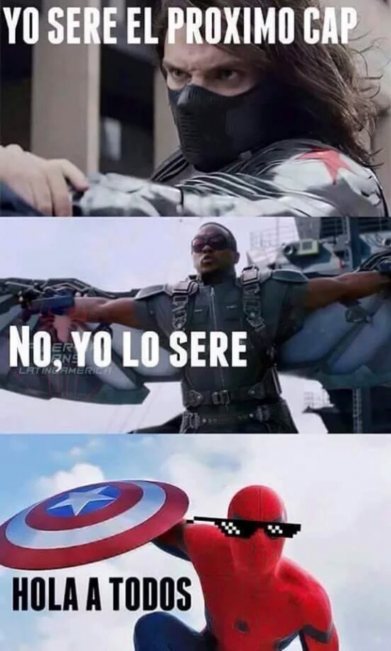 Capitan america,proximo,spiderman,thug life