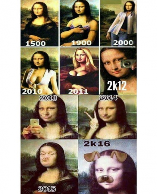 Otros - La evolución de la Mona Lisa en los últimos años