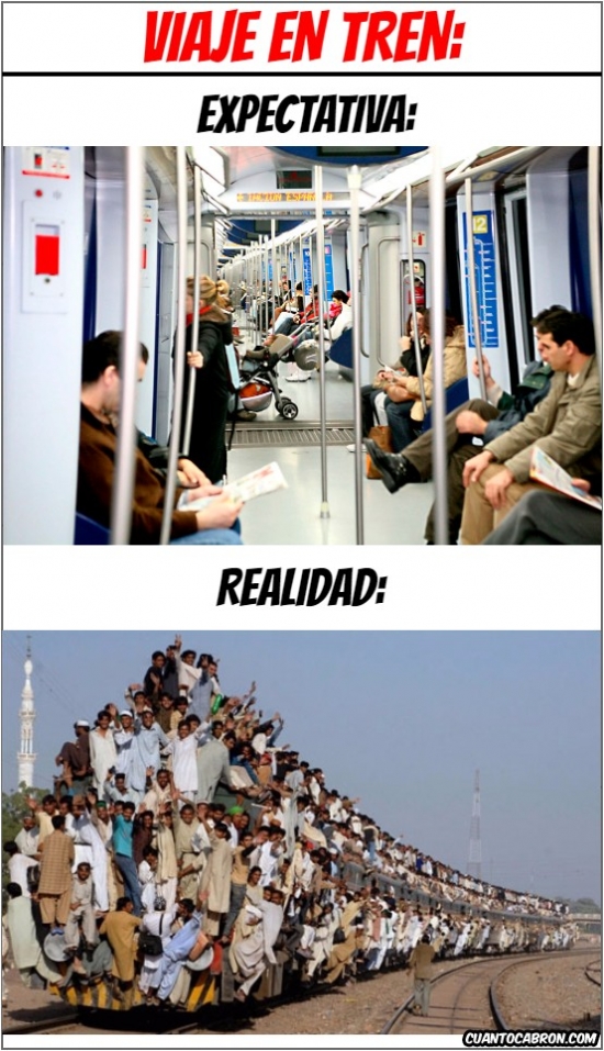 expectativa,india,lleno,realidad,tren,viaje