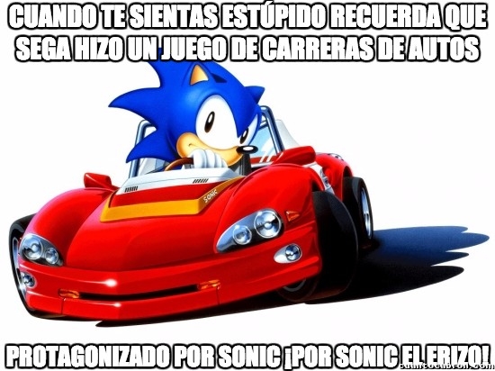 Meme_otros - Sonic Drift, ¿Es en serio ?