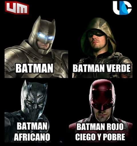 Meme_otros - 4 Batmans diferentes