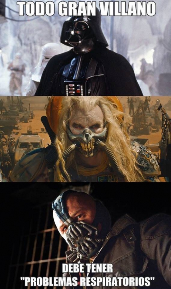 Darth Vader,Problemas respiratorios,Villano