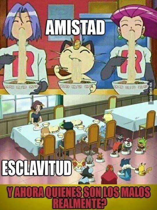 Amistad,Equipo Rocket,Esclavitud,Maldad,Pokemon