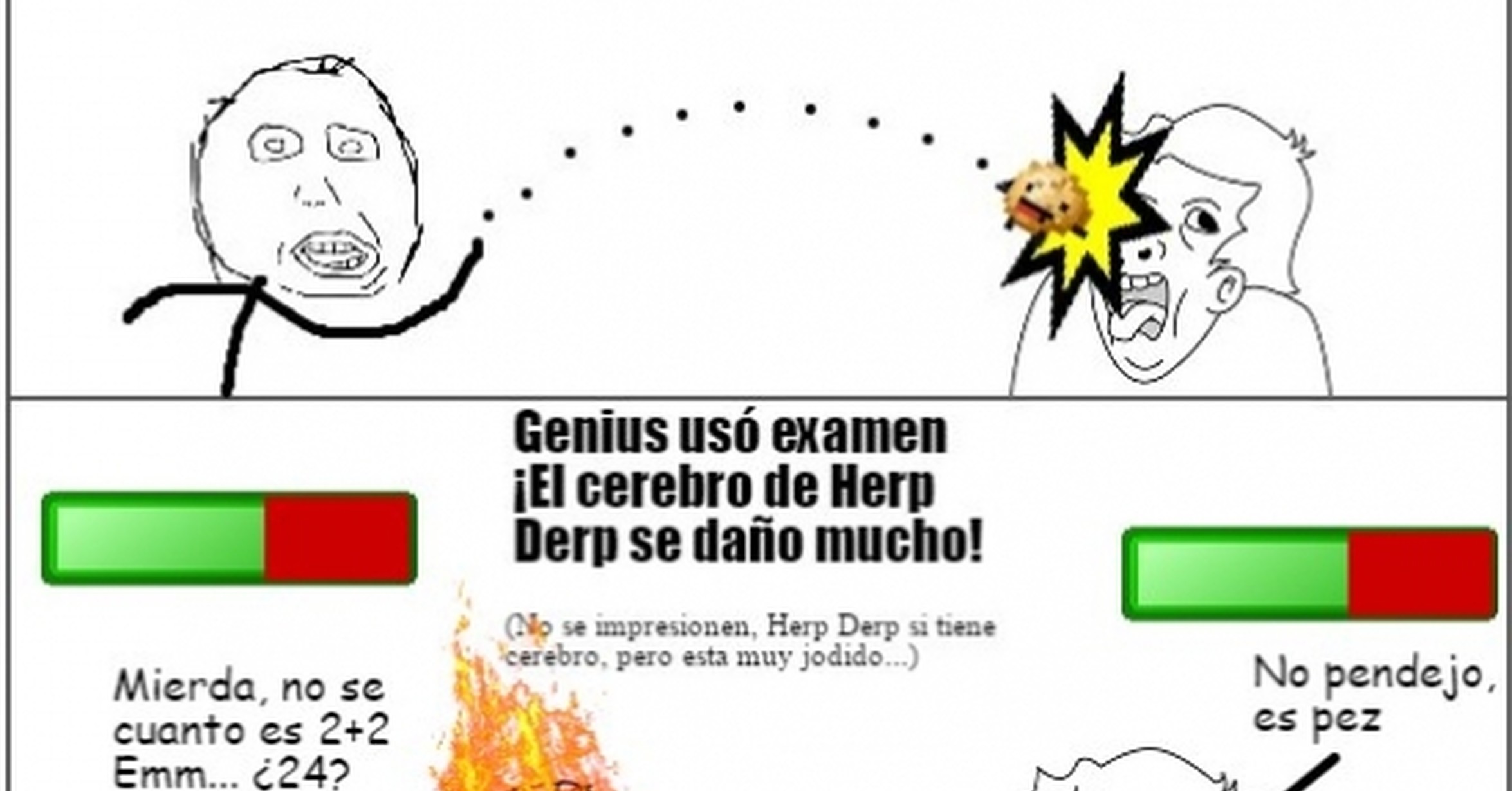 Cunto Cabrn Batalla De Meme Tontos Ms Esperada Herp Derp Vs Genius