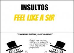 Enlace a Insultos Feel Like a Sir