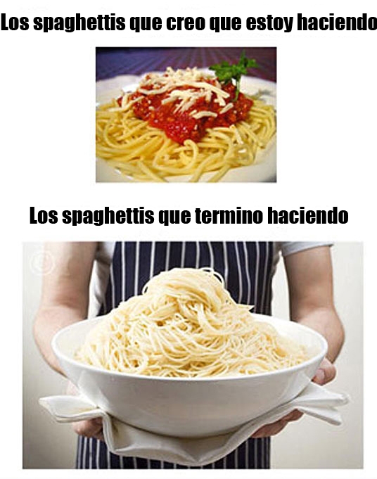 cantidad,comida,demasiado,spaghettis
