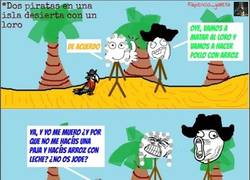 Enlace a 2 piratas, 1 loro y 1 destino